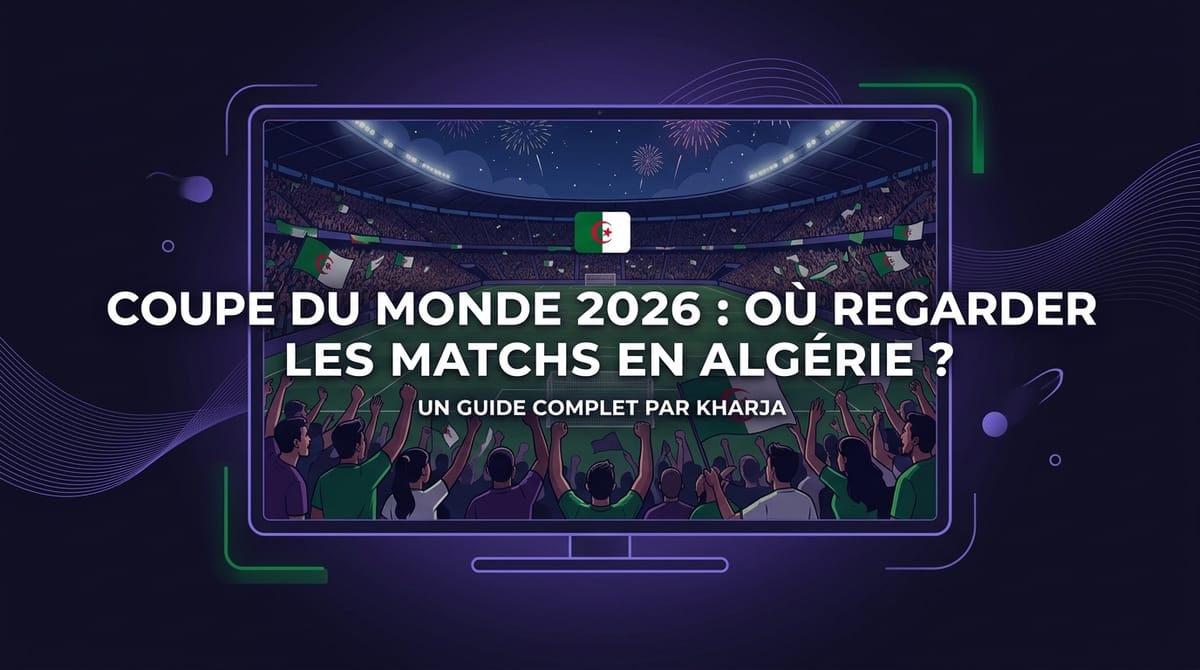 Supporteurs algériens regardant le match de la Coupe du Monde 2026 sur écran géant