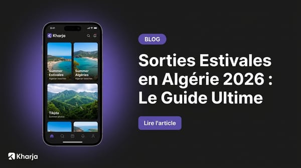 Paysages d'été en Algérie entre criques de sable fin et montagnes verdoyantes