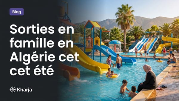 Parc aquatique familial et toboggans sous le soleil en Algérie