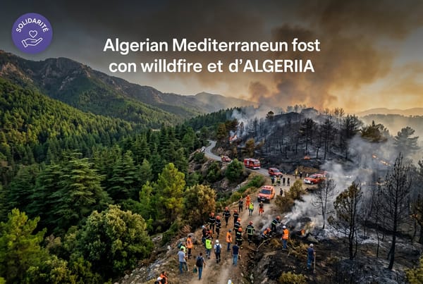 Image mise en avant - Incendies Forêts Algérie : Guide pour la Solidarité Nationale